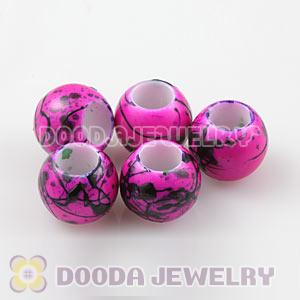 14mm Big Hole Acrylic Beads For European Jewelry Wholesale 