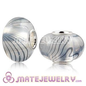 Wholesale 10×15mm 925 Silver Core European Acrylic Crystal Beads 