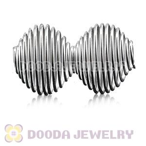 Wholesale Silver Basketball Wives Beads For Hoop Earrings 