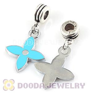 Platinum Plated Alloy Enamel Four-Leaf Clover European Charms Wholesale 