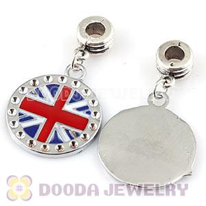 Platinum Plated Alloy Enamel European Union Jack Charms Wholesale 