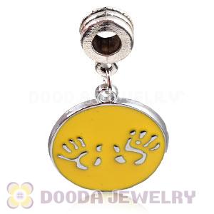 Platinum Plated Alloy Enamel European Charms Wholesale 