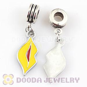 Platinum Plated Alloy Enamel European Lips Charms Wholesale 