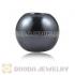 12mm Black European Big Hole ABS Pearl Beads Wholesale 