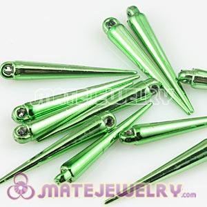 34mm Green Spike Beads For Basketball Wives Hoop Earrings
