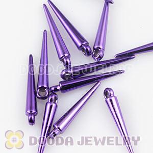 22mm Purple Basketball Wives Earring Spike Beads Wholesale 