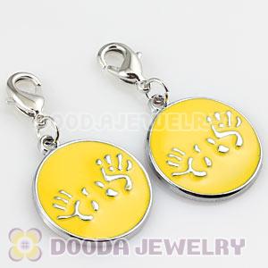 Platinum Plated Alloy Enamel European Jewelry Charms Wholesale 