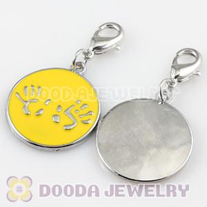 Platinum Plated Alloy Enamel European Jewelry Charms Wholesale 