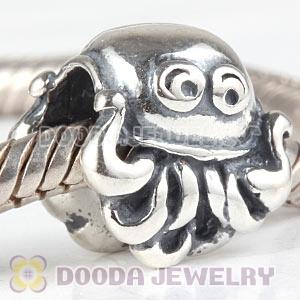 925 Sterling Silver European Octopus Charms Beads Wholesale