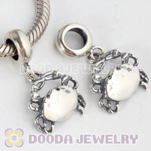 925 Sterling Silver Crab Dangle Charms Wholesale