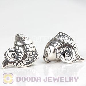 925 Sterling Silver European Fish Charms Beads Wholesale