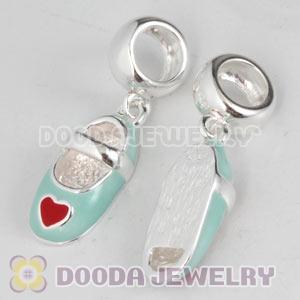 925 Sterling Silver Enamel Dangle Shoe Charms Wholesale