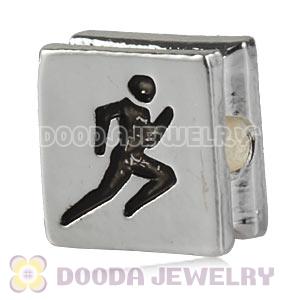 London 2012 Olympics Athletics Square Alloy Beads Wholesale