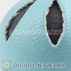 18mm Blue Basketball Wives Leather Beads For Earrings Wholesale 