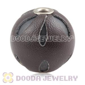 18mm Basketball Wives Leather Beads For Earrings Wholesale 