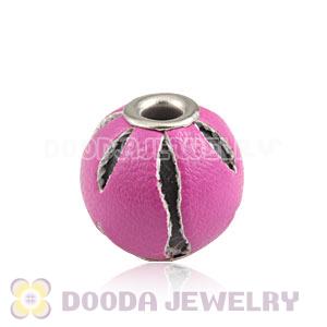 12mm Pink Basketball Wives Leather Beads For Earrings Wholesale 