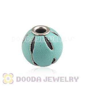 12mm Cyan Basketball Wives Leather Beads For Earrings Wholesale 