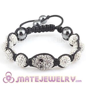 2012 Fashion Sambarla Style Bracelets With Crystal Skull Bead And Hematite