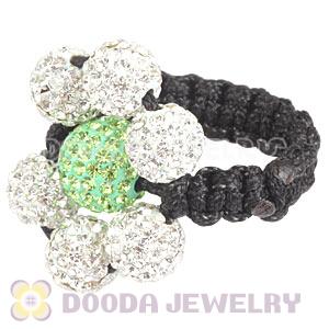 2012 Handmade Macrame Rings With Czech Crystal Wholesale