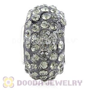 Wholesale European Pave Crystal Bead With Alloy Core
