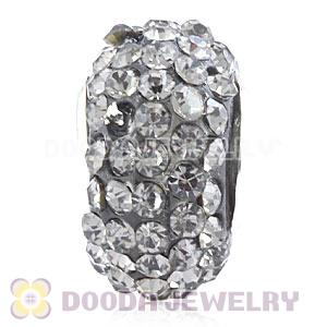 Wholesale European Pave Crystal Bead With Alloy Core