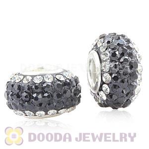 Wholesale European Pave Crystal Bead With Alloy Core