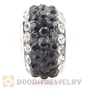Wholesale European Pave Crystal Bead With Alloy Core