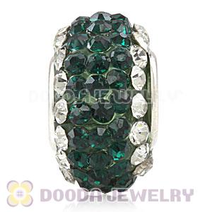 Wholesale European Pave Crystal Bead With Alloy Core