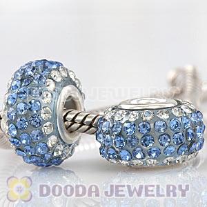 Wholesale European Pave Crystal Bead With Alloy Core