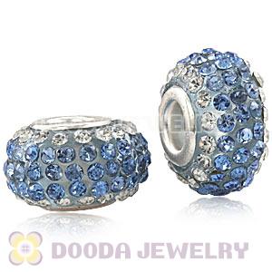 Wholesale European Pave Crystal Bead With Alloy Core