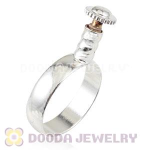 Wholesale Silver Plated DIY Finger Ring European Beads Compatible
