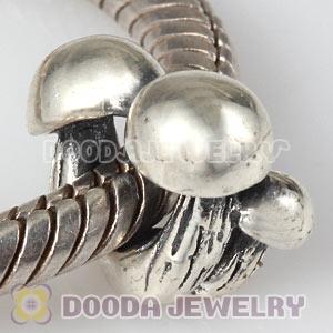 Antique Sterling Silver European Mushrooms Family Charms Beads Wholesale