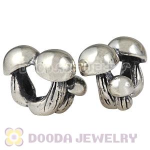 Antique Sterling Silver European Mushrooms Family Charms Beads Wholesale