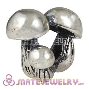 Wholesale Antique Sterling Silver European Mushrooms Family Charms Beads
