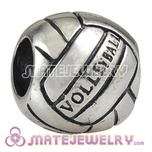 Sterling Silver Volleyball Beads Suit London 2012 Olympics European Bracelet
