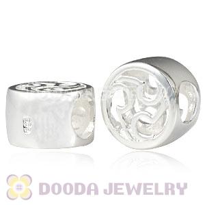 925 Sterling Silver European Barrel Shaped with 3 Spokes Beads Wholesale