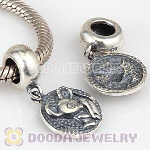 Sterling Silver Chinese Zodiac Rat Dangle Charm Bead Wholesale