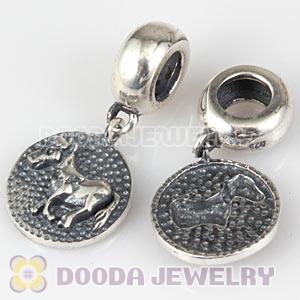 Sterling Silver Chinese Zodiac Horse Dangle Charm Bead Wholesale