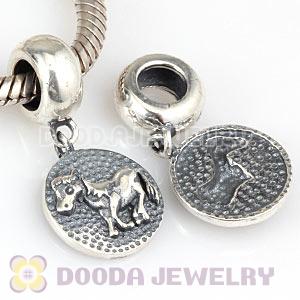 Sterling Silver Chinese Zodiac Horse Dangle Charm Bead Wholesale