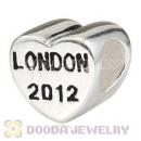 Sterling Silver Heart London 2012 Bead Fit 2012 Olympics European Bracelet