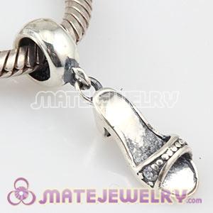 925 Sterling Silver High Heel Shoes Dangle Charms Wholesale