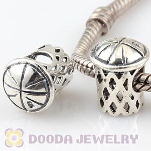 Sterling Silver Olympic Basketball Bead Fit 2012 Olympics European Bracelet