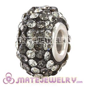 Wholesale European Pave Crystal Bead With Alloy Core