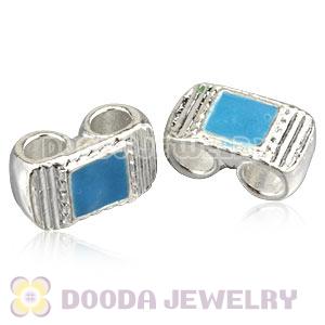 Wholesale Silver Plated Charm Jewelry European Double Hole Beads