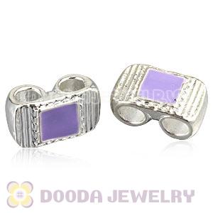 Wholesale Silver Plated Charm Jewelry European Double Hole Beads