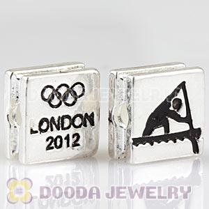 London 2012 Olympics Canoe Sprint Square Alloy Beads Wholesale