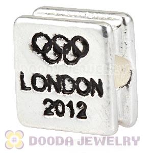 London 2012 Olympics Football Square Alloy Beads Wholesale