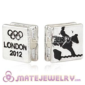 Wholesale London 2012 Olympics Equestrian Eventing Square Alloy Beads 