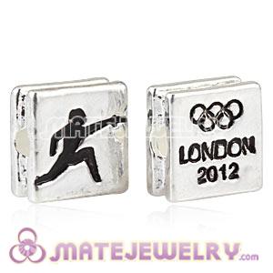 Wholesale London 2012 Olympics Fencing Square Alloy Beads 