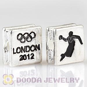 London 2012 Olympics Handball Square Alloy Beads Wholesale